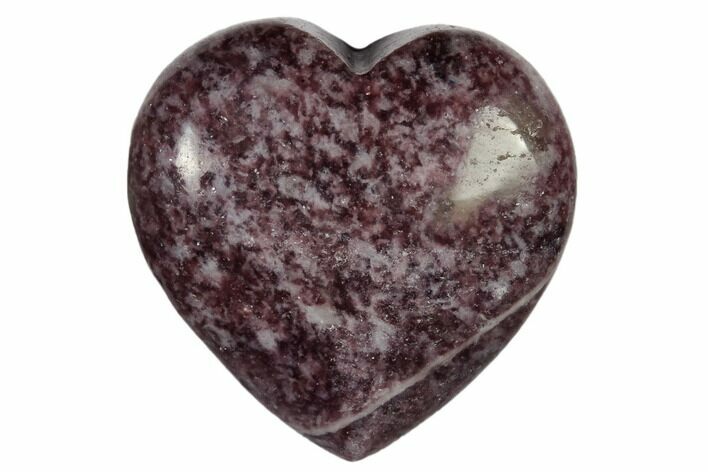 1.4" Polished Lepidolite Heart - Photo 1